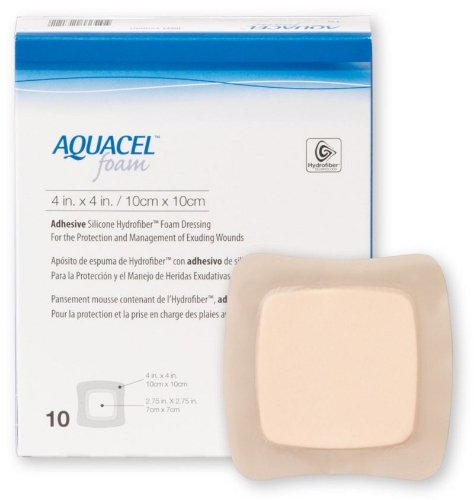 ConvaTec - AQUACEL® - Foam Dressing - 420680 - Packaging With Product