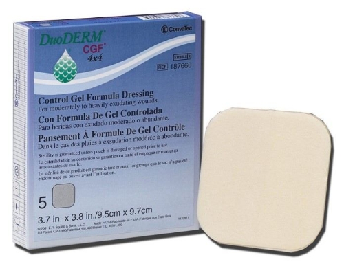 ConvaTec - DuoDERM® - CGF Dressing - 187658 - Packaging With Product