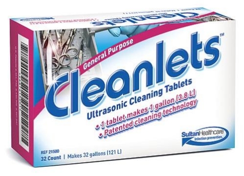 Sultan Healthcare - Cleanlets™ - Ultrasonic Cleaning Tablets - 21500 - Packaging