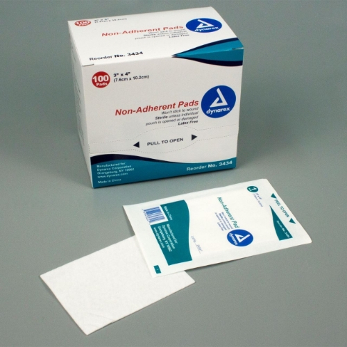 Dynarex® - Non-Adherent Pad - 3423 - Packaging With Product