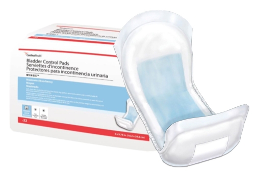 Cardinal Health™ - WINGS™ - Bladder Control Pad - 1110B - Packaging With Product