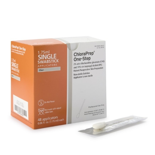 BD - ChloraPrep - Antiseptic Swabstick - 260100 - Packaging With Product