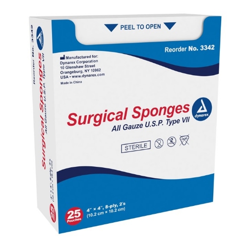 Dynarex® - Gauze Surgical Sponges - 3342 - Packaging