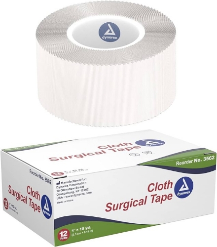 Dynarex® - Cloth Surgical Tape - 3562 - Packaging With Product