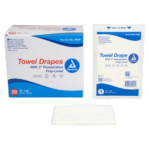 Dynarex® - Disposable Towel Drape - 4409 - Packaging With Product