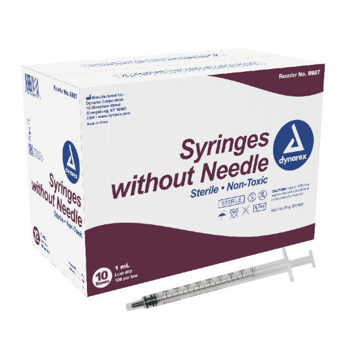 Dynarex® - Syringes Without Needle - 6987 - Packaging With Product